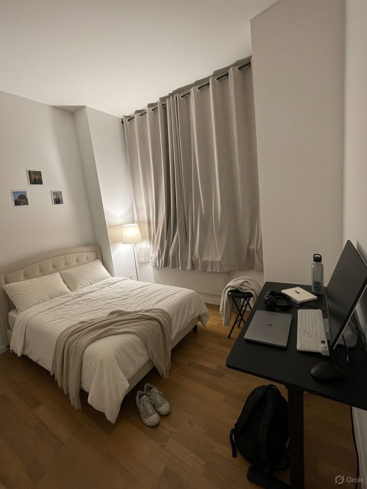 NYC Midtown West Luxury Condo Living Room Sublease (Floor-to-Ceiling Divider) | Free Breakfast & Shuttle | Below Market Price