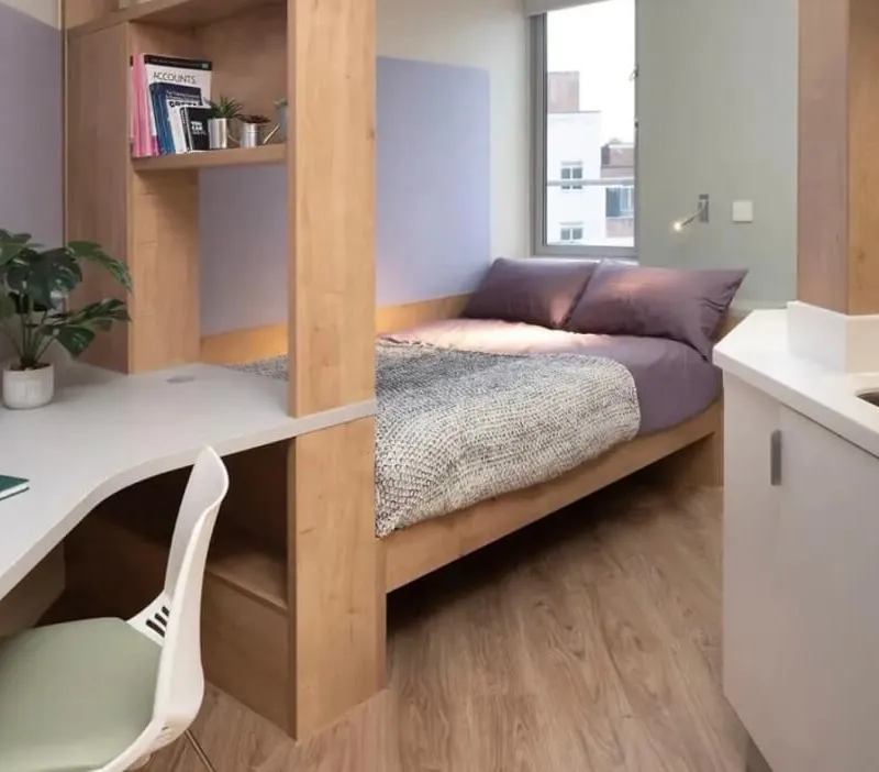 Cozy studio room in student accommodation