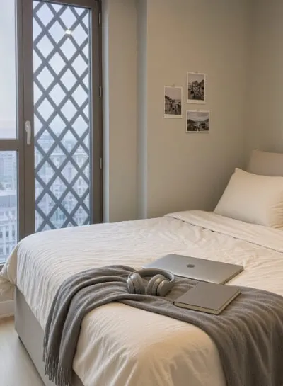 The Cottages at Illinois 4B4B | Private Bedroom & Bathroom | Near UIUC
