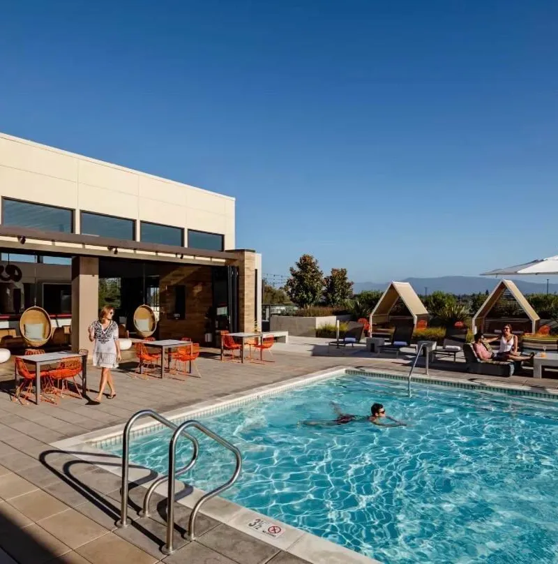Furnished-Optional Primary Bedroom with En-Suite Bathroom at Hearth Santa Clara