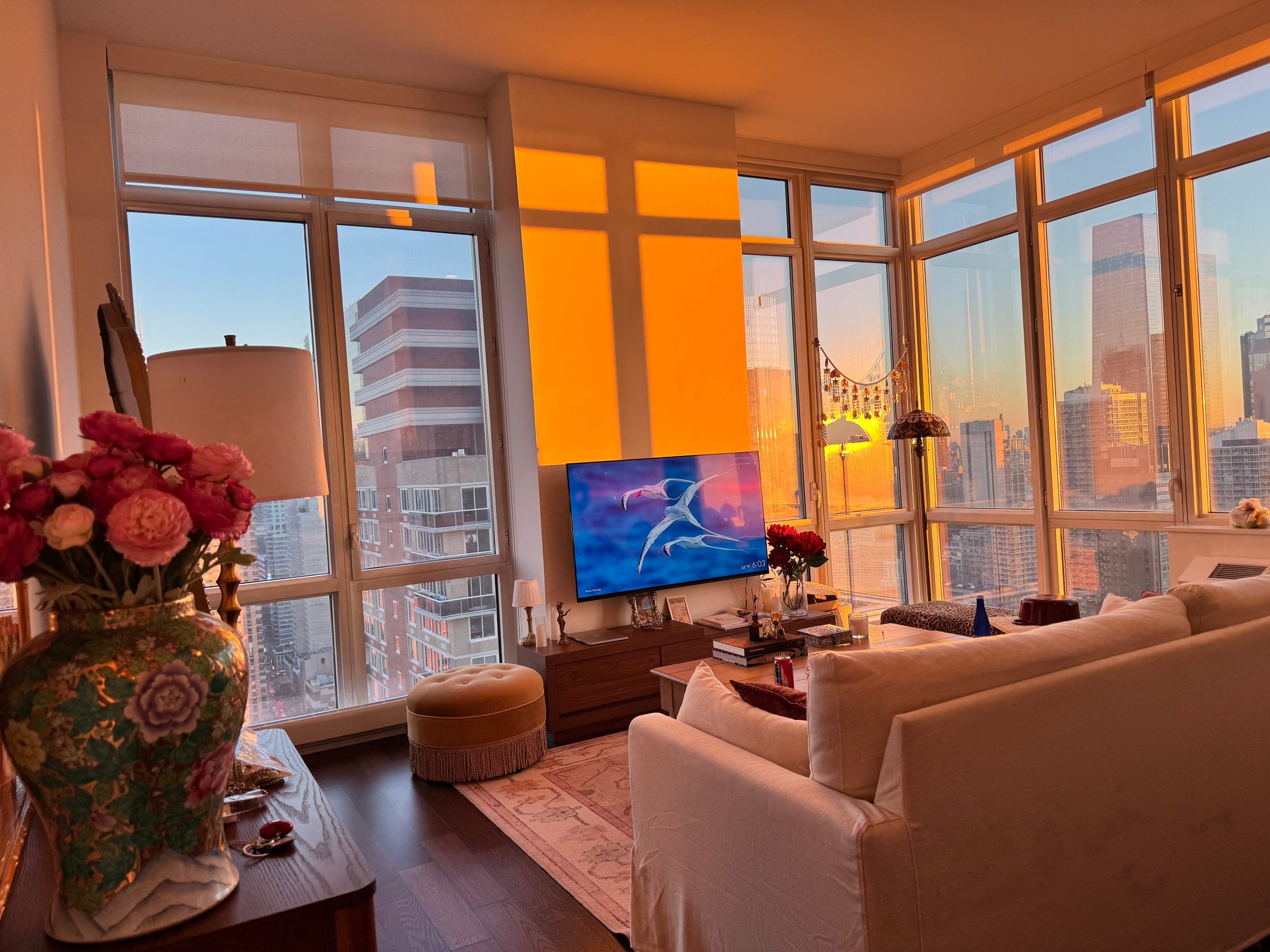 Dreamy High-Rise Apartment with Stunning Sunset Views | Hell’s Kitchen NYC