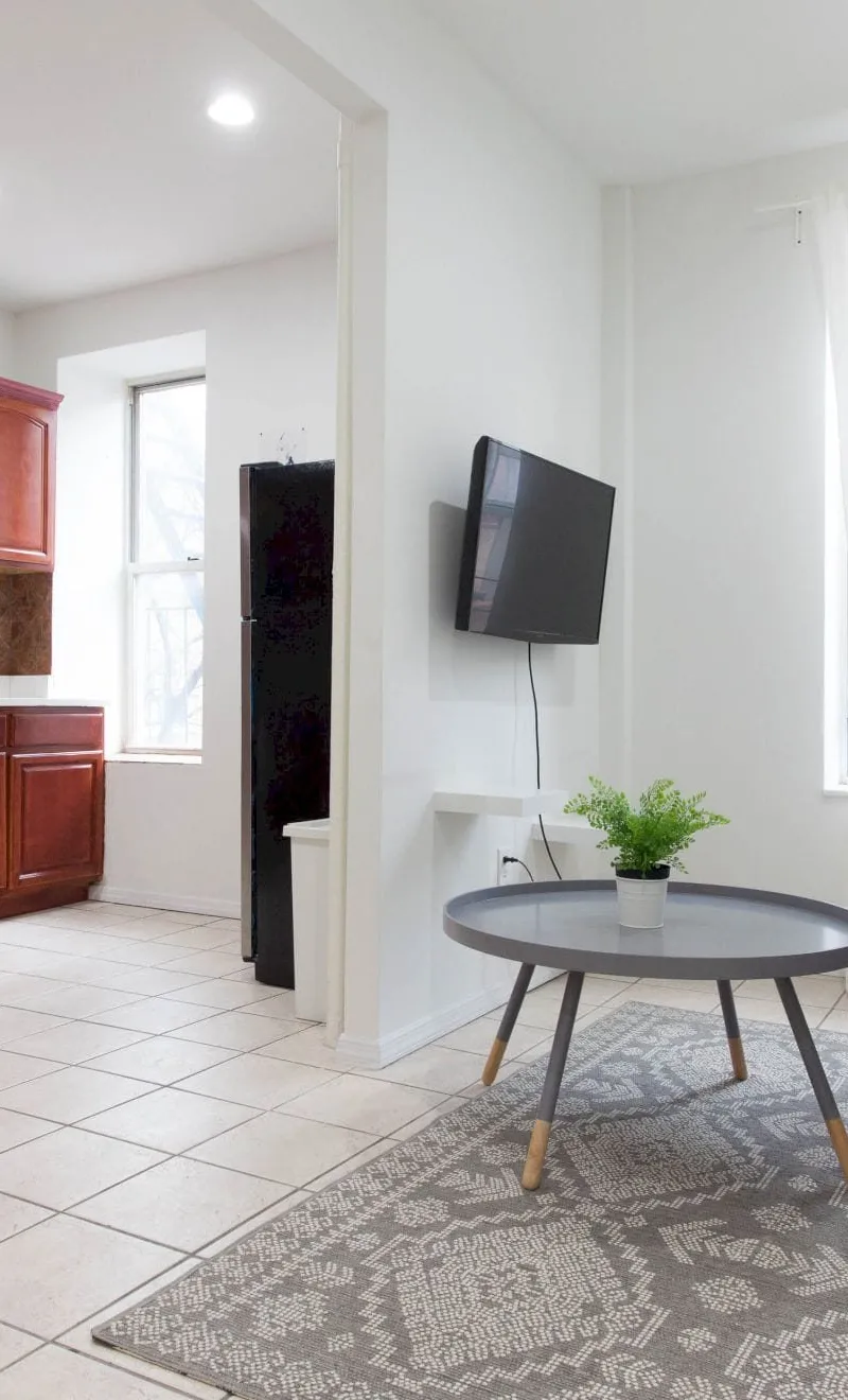 Modern furnished room in Upper West Harlem apartment
