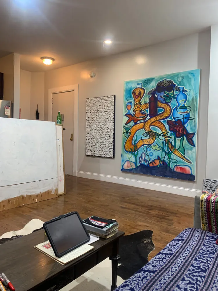 Art filled, cozy Crown Heights apt