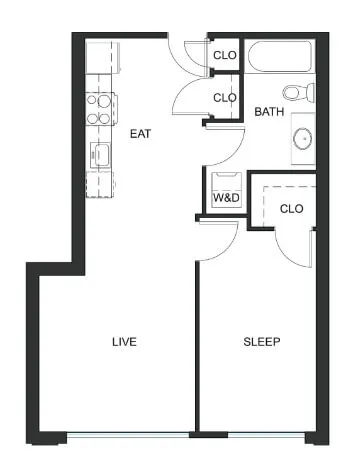 Furnished 1B1B in Seattle Roosevelt | 5 Min to Light Rail | Move-in Ready