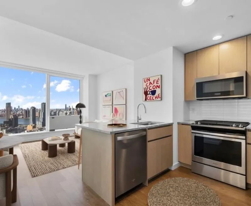 Unobstructed manhattan view apartment with walk in closet