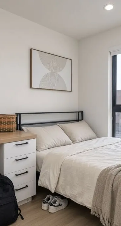Modern Private Bedroom & En-Suite Bath near USC | Furnished Sublet | Courtyard & Study Lounge