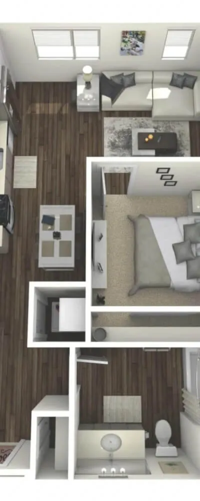 Spacious 622 sqft Studio in San Jose (95133) | In-Unit Laundry & Furnished | Garage Parking Included