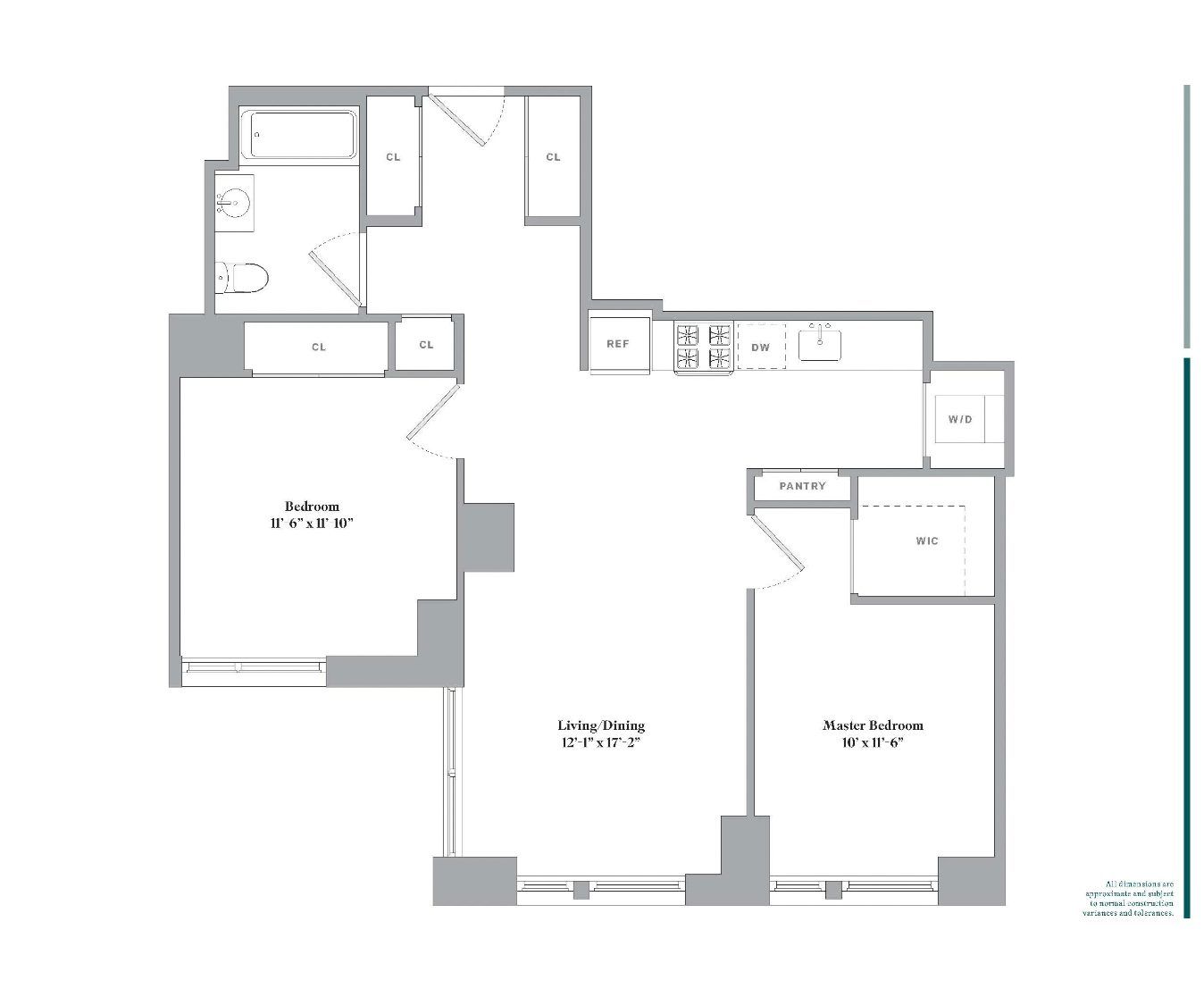 2 bedroom with stunning views in the heart of Brooklyn