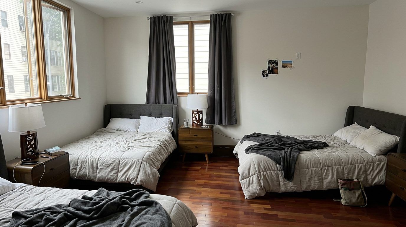 Furnished shared bedroom in Greenpoint Brooklyn