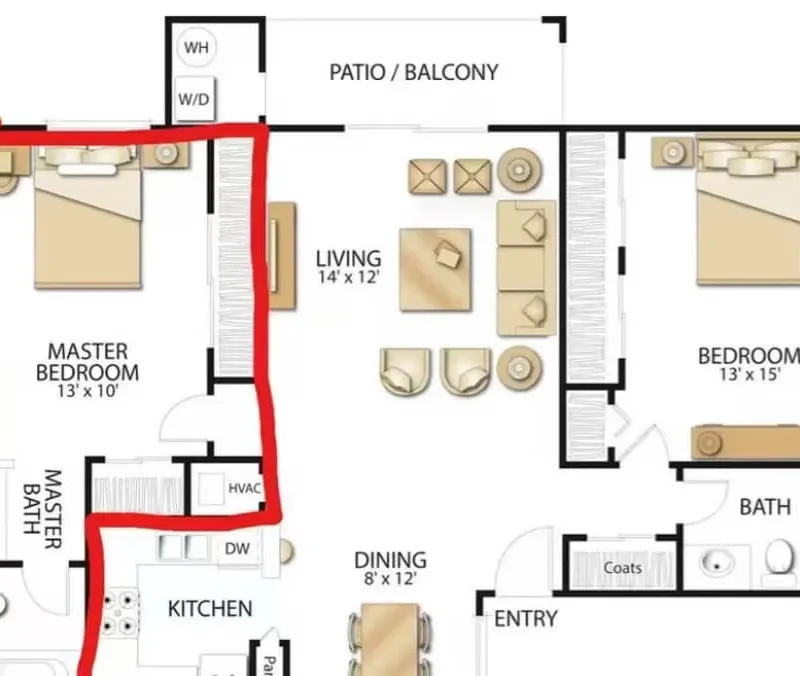 UTC 2B2B Primary Bedroom | Private Bathroom | In-Unit Laundry | November Move-In