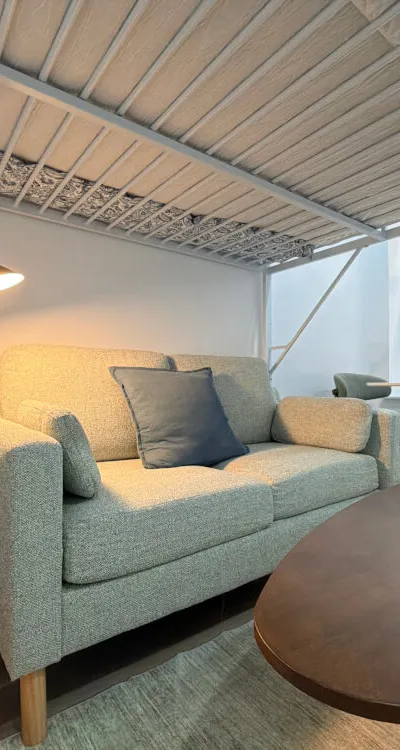 Contemporary UWS micro studio with shared bathroom in elevator building