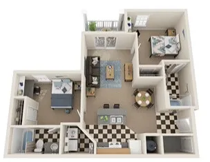 Eagles Landing Apartments | Private Bedroom with Ensuite Bathroom | Near UVA