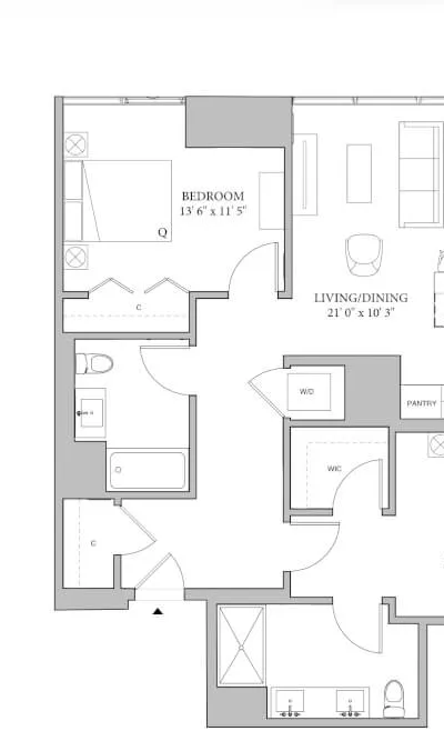 Luxury 2BR Apartment at The Row Fulton Market