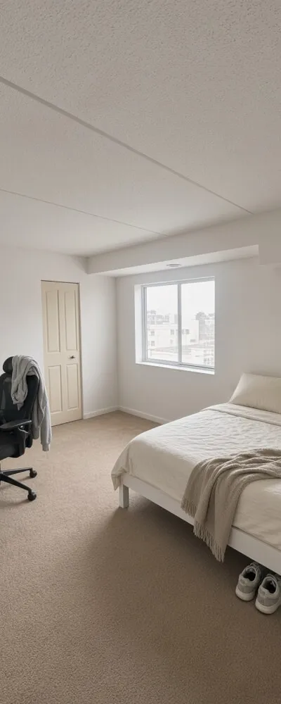 Master Bedroom with Private Bath at Essex House Pittsburgh | Fully Furnished & Direct Bus to CMU/Pitt!