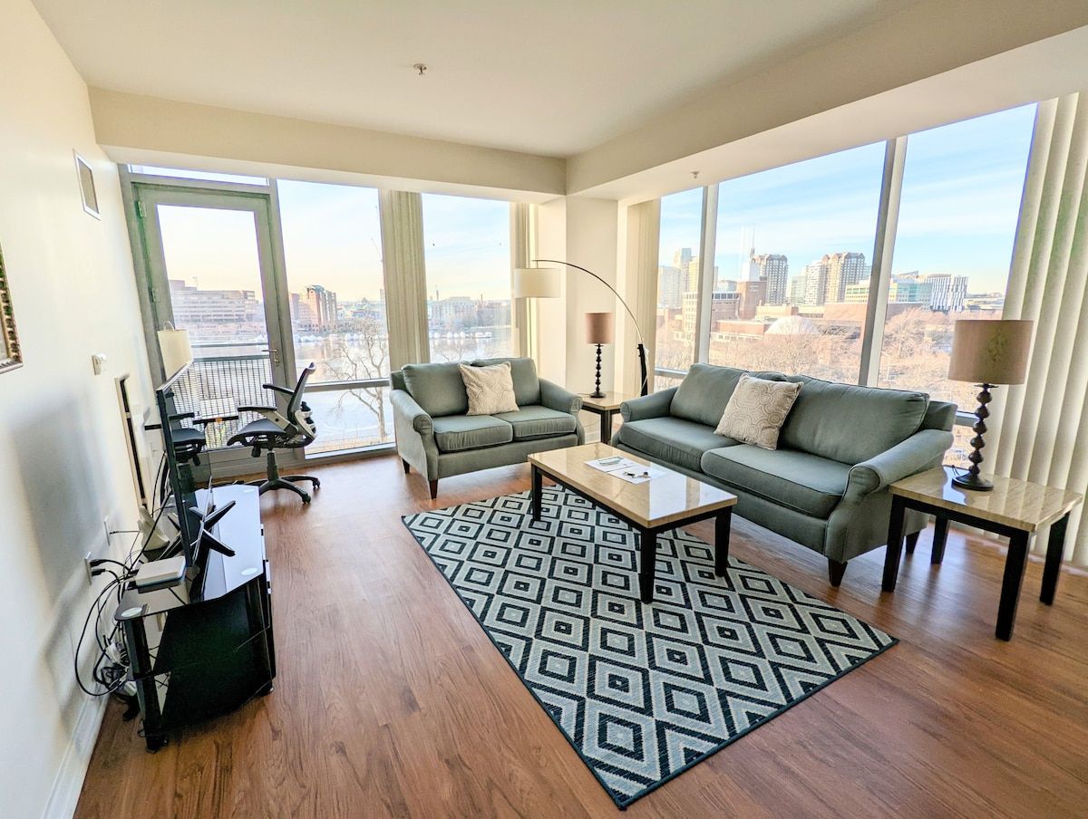 2bed/2bath By MGH | River View | Modern Bldg |