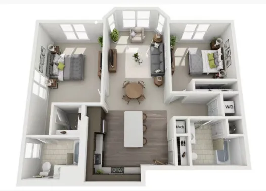 Primary Bedroom Sublet at 100 Exchange, Boston | Near Orange Line Subway