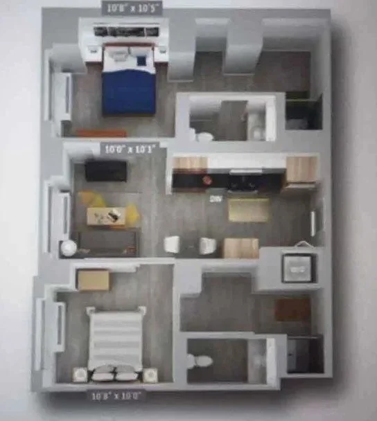 Luxury Private Bedroom & Private Bathroom in Brand-New AVA DoBro 2B2B (Downtown Brooklyn) | Water Included | Direct Subway Connection | 2-Min Walk to NYU Tandon | No Broker Fee & No Guarantor Needed