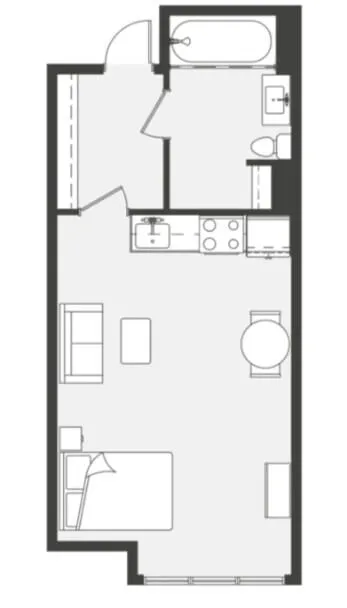 Cornell Studio at Collegetown Terrace | Furnished | Shuttle to Campus | Sublet