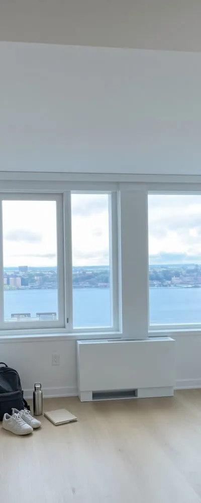 High-Floor River View Studio at Hudson Yards | In-Unit W/D | Luxury Amenities