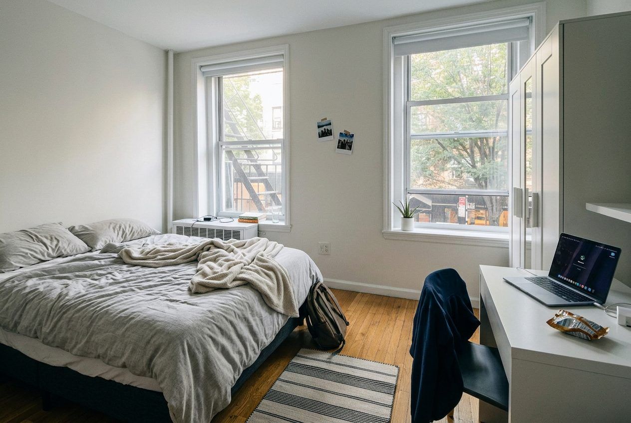 Furnished private bedroom in a Sutton Place apartment