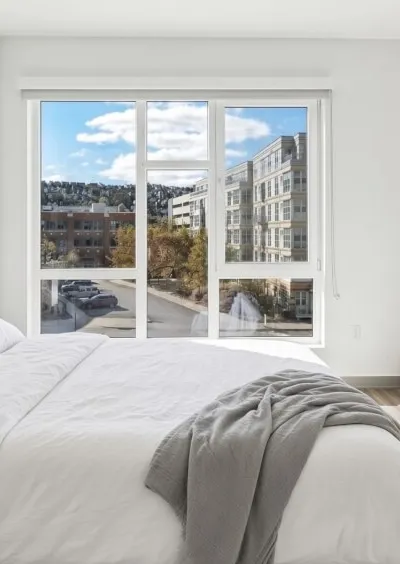 Spacious Primary Bedroom at The Park at SouthSide Works 2B2B | Walk-In Closet | Direct Bus to CMU | Female Only