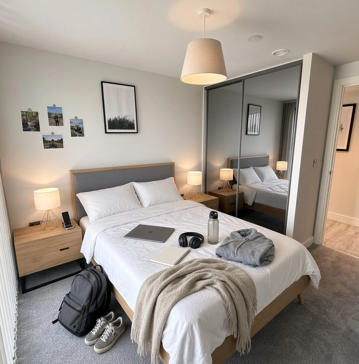 Furnished Ensuite Bedroom in a Modern 2B2B Apartment at St Martins Place