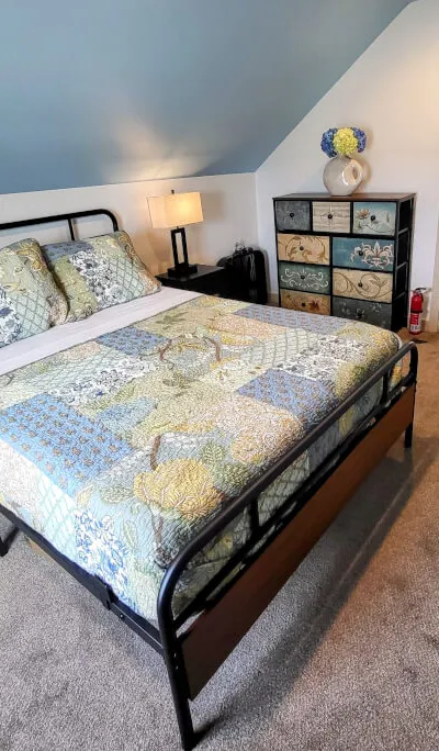 Guest Suite with Private Bedroom, Bathroom, & Den