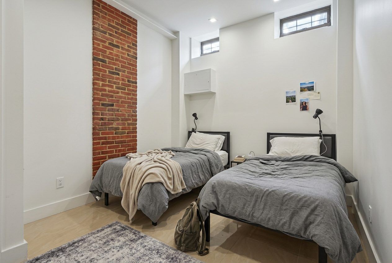 Furnished shared bedroom in a Queens apartment