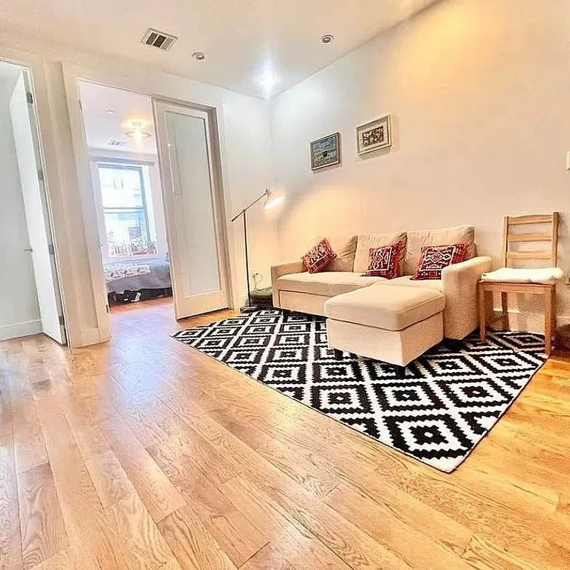 Furnished Bedroom in 3-Bedroom Bed-Stuy Apartment