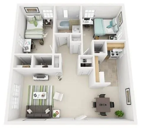 Modern 1BR in 2B1B at University Village near OSU | Free Shuttle | All Utilities Included