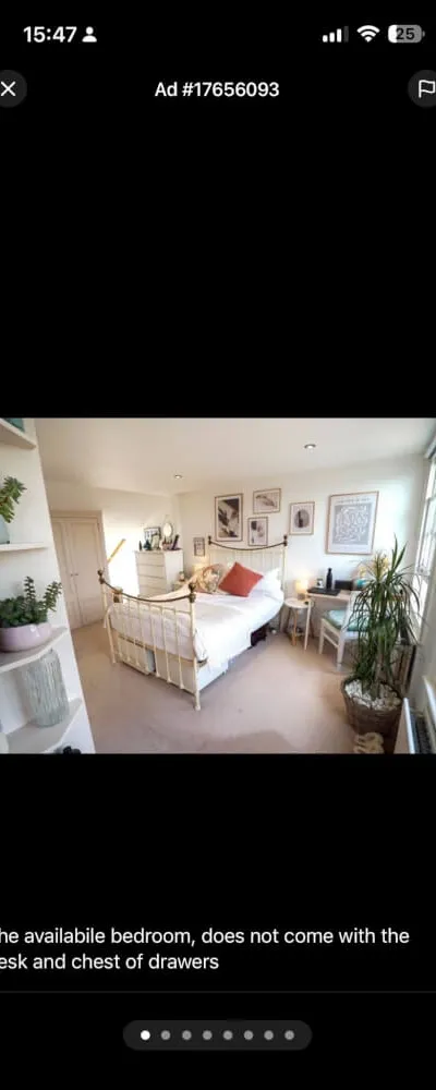 Spacious Ensuite Bedroom in Fulham House