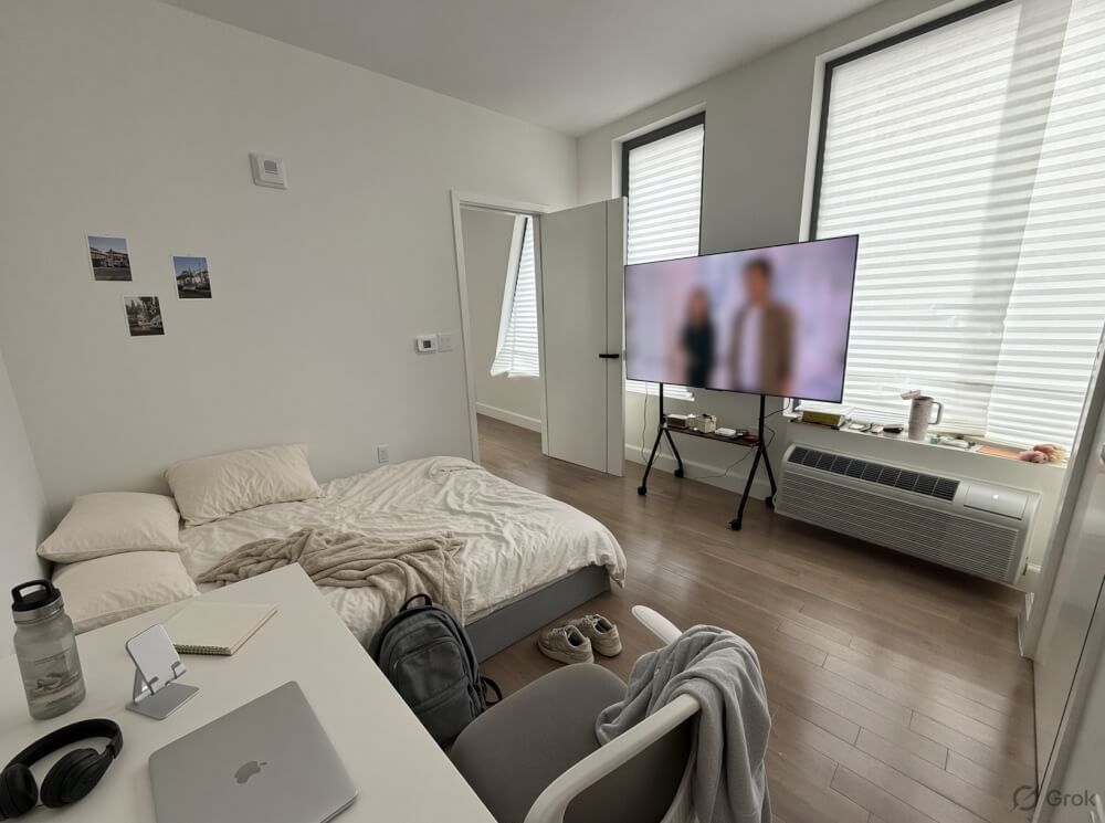 Modern Master Suite with Manhattan Views at Singh Tower (JSQ) | Dec–Jan Sublet | Private Bath & Free Gym/Sauna