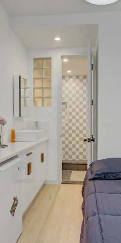 Furnished Bedroom with private bathroom