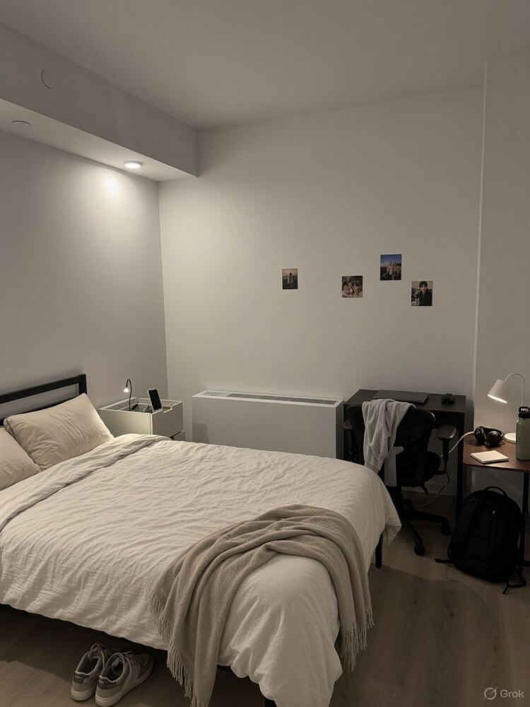 High-Floor Bedroom at 1440 Amsterdam near Columbia University | In-Unit Laundry | Luxury Amenities