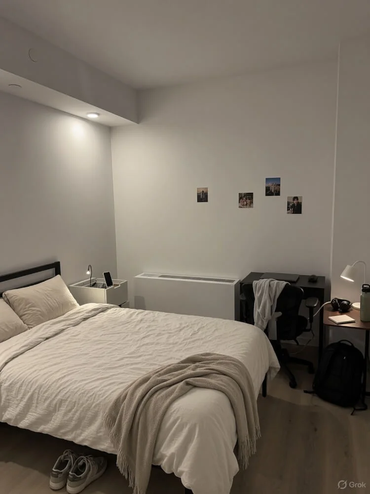 High-Floor Bedroom at 1440 Amsterdam near Columbia University | In-Unit Laundry | Luxury Amenities