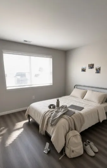 Cornell Collegetown Terrace Studio | Private Kitchen & Bathroom