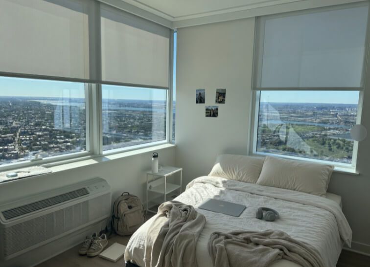The Journal at Journal Square | 2B2B Living Room Bedroom | PATH at Your Door