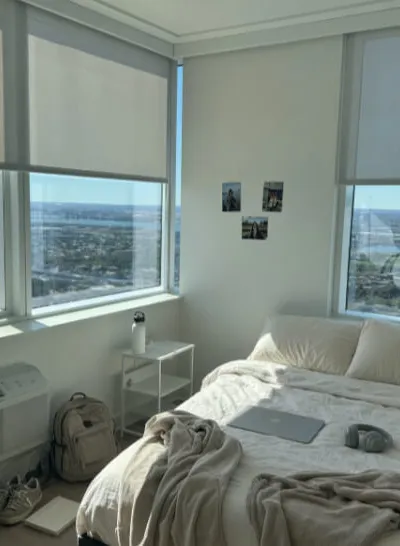 The Journal at Journal Square | 2B2B Living Room Bedroom | PATH at Your Door