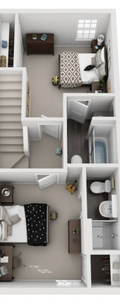 4-Bedroom Townhome with great amenities - Bedroom 2
