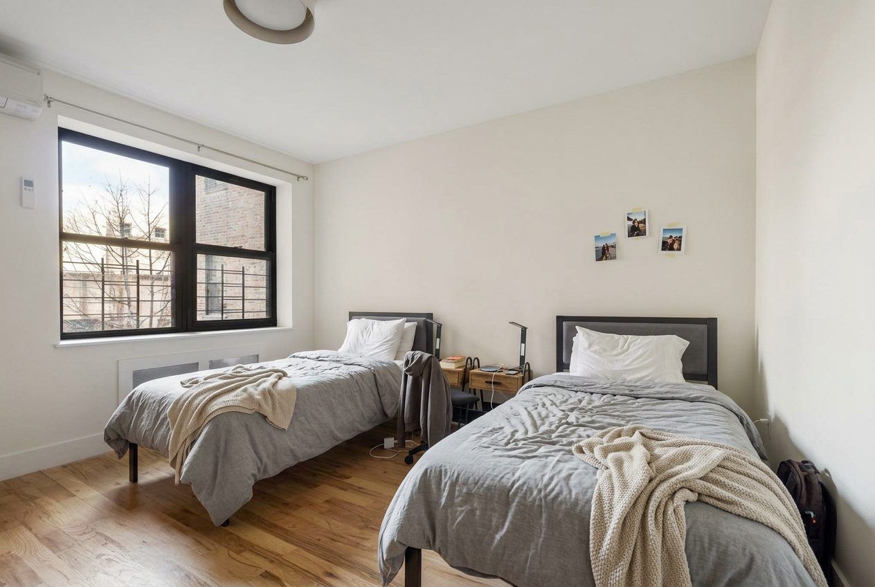 Furnished shared bedroom in a Manhattan duplex