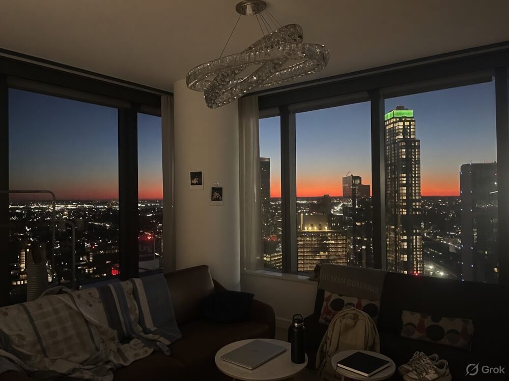High-Floor Bedroom with Private Bath at Skyline Tower | Long Island City | Sublet | Furnished