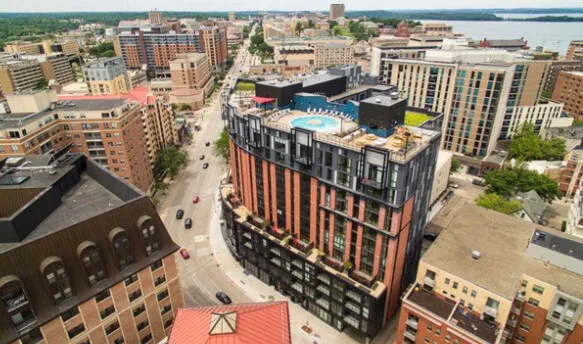 UW–Madison Studio | Fully Furnished | Sunset Views | Near Campus & Shopping