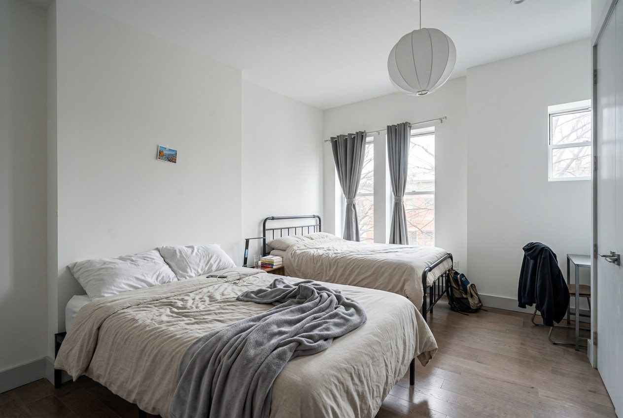 Furnished shared bedroom in Brooklyn apartment