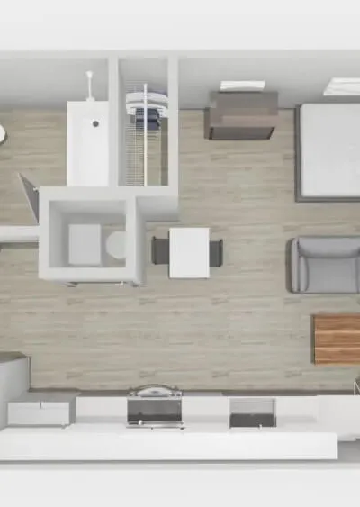 Spacious Studio with Floor-to-Ceiling Windows at 502 E Healey St | Near Green St & Engineering | Jan 20 – Jul 31, 2027