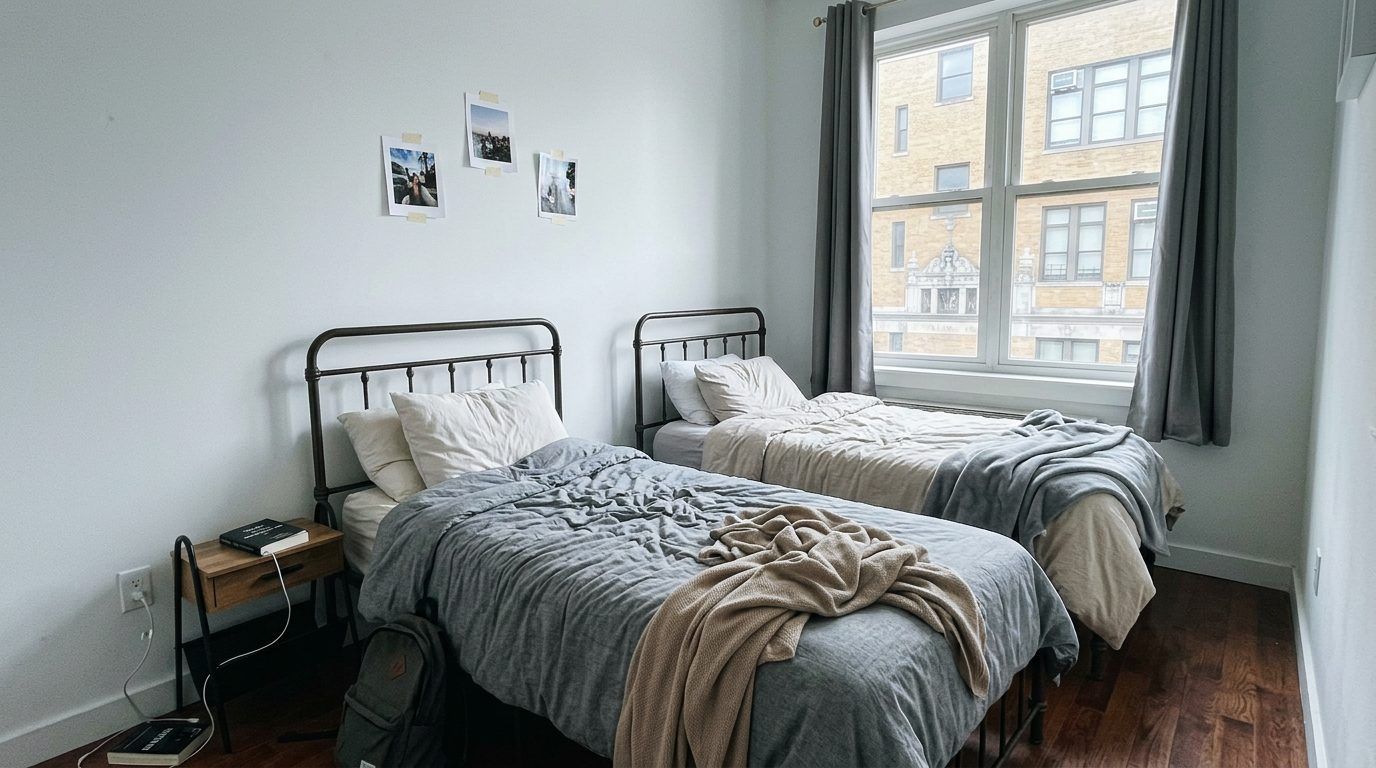 Furnished shared bedroom in Bushwick apartment