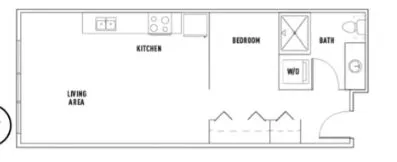 Furnished Studio at Bridges @ 11 Near University of Washington